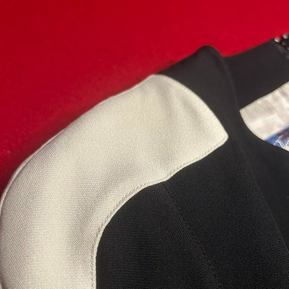 HOLD - Vintage Thierry Mugler Black & White Colorblock Dress Size 44 (Size 10) - Picture 4 of 14